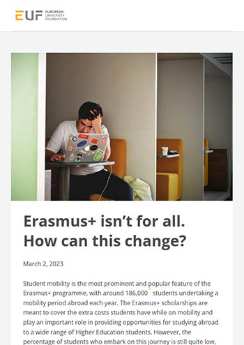 Erasmus+ isn’t for all. How can this change?