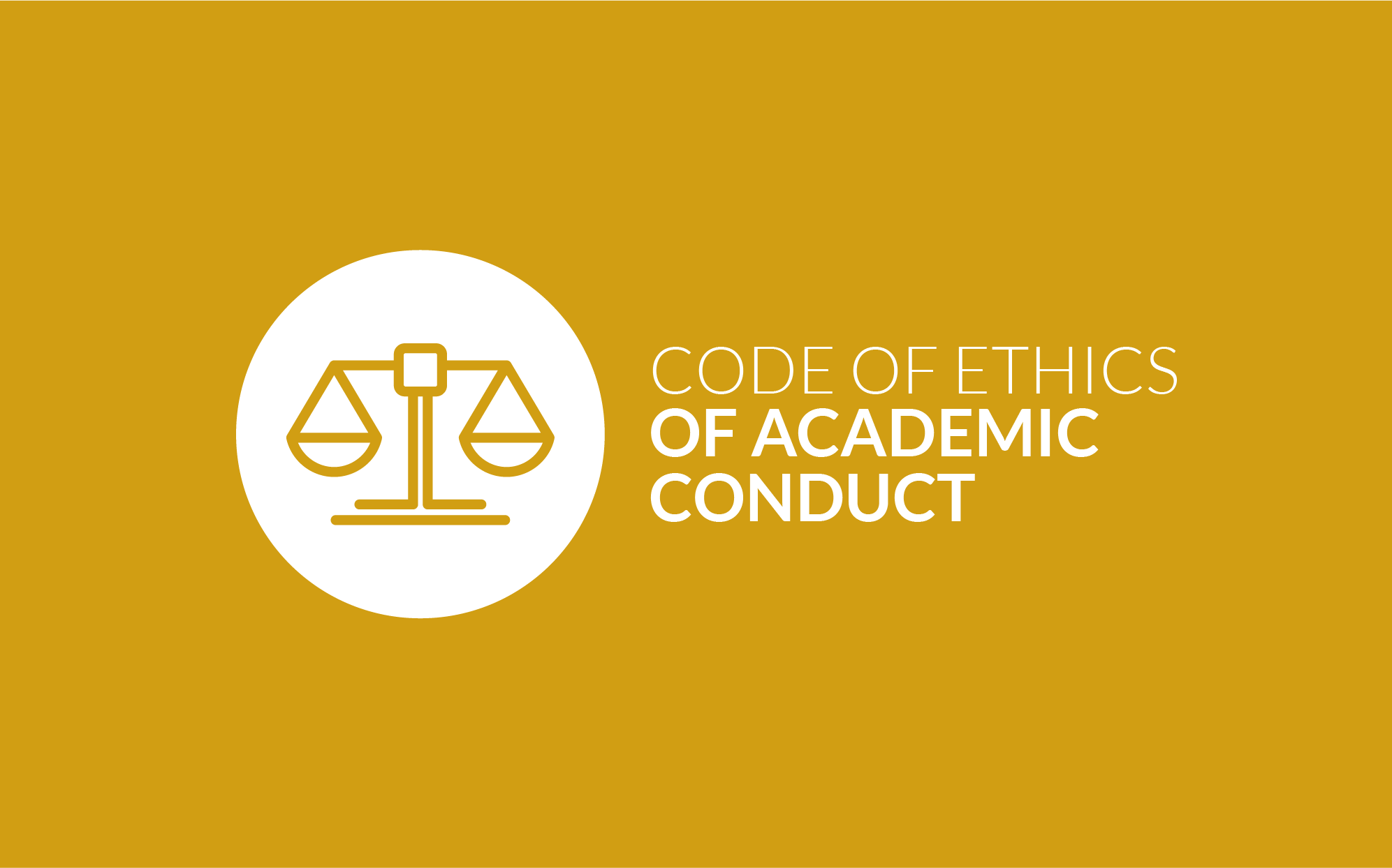 Code of ethics of academic conduct