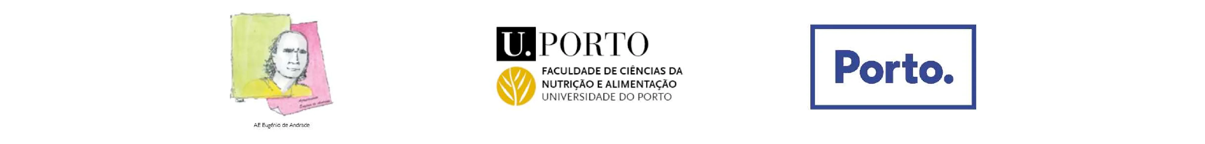 SEI Project logos: EB 2,3 Eugénio de Andrade, FCNAUP and Porto City Council