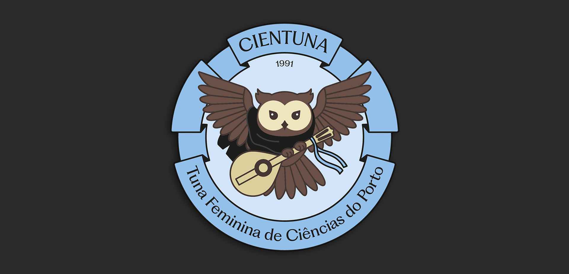 Logo of Cientuna - Women's Academic Tuna of the Faculty of Sciences of the University of Porto