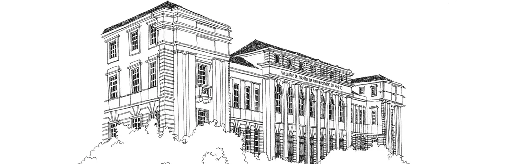 Sketch of the Faculty of Law of the University of Porto building