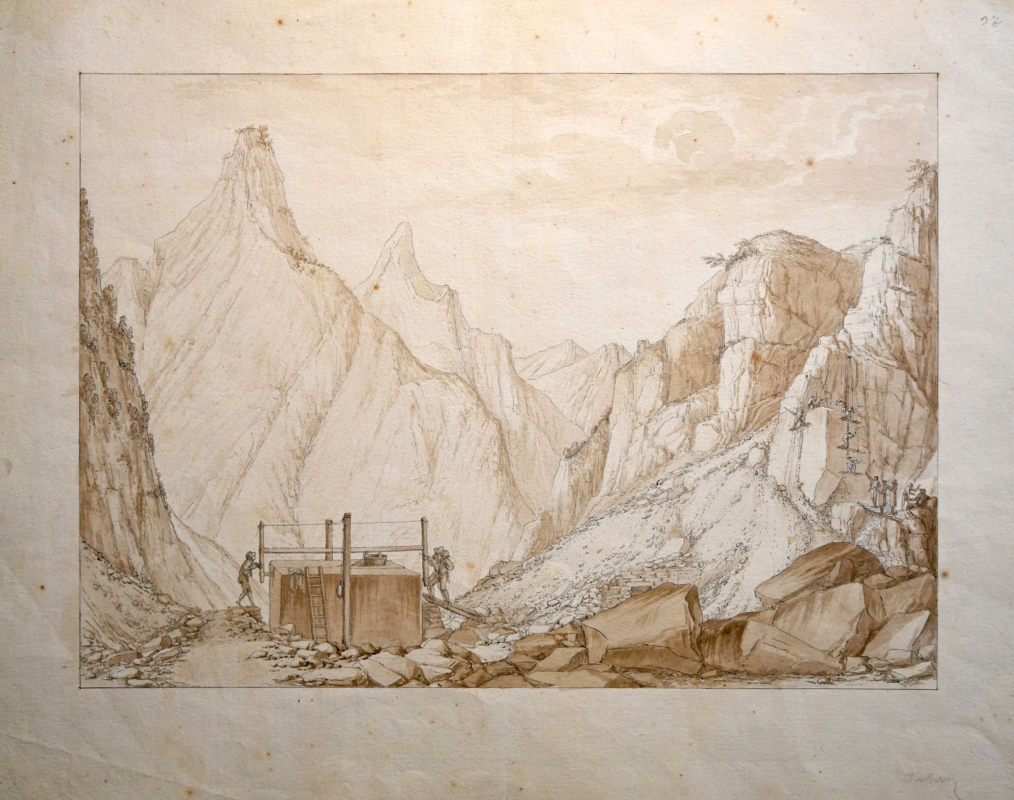 Saverio Salvioni, Cava di Ravaccione, 1810–1813 (Source: Archivio di Stato Massa e Pontremoli)